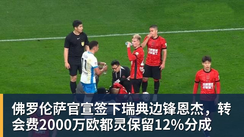 佛罗伦萨官宣签下瑞典边锋恩杰，转会费2000万欧都灵保留12%分成